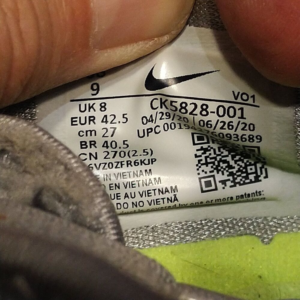 Nike PG 4 TB Cool Gray Basketball Athletic Shoes Sneaker CK5828-001 Men's Sz 9 - Picture 12 of 12